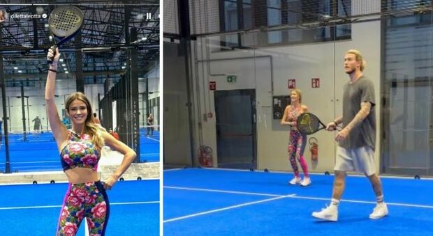Diletta Leotta e Loris Karius giocano a padel: «Pronti per gli Australian Open... o forse no». La storia è esilarante