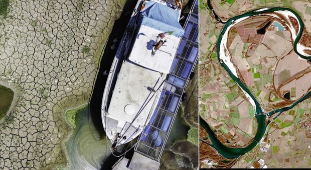 Siccità, il Po non è più un "grande fiume": portata sta per scendere sotto i 100 metri cubi