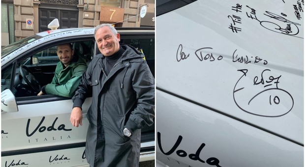 Tassista juventino rifiuta 100mila euro per la sua Fiat Ulysse con 170 autografi di calciatori e dirigenti