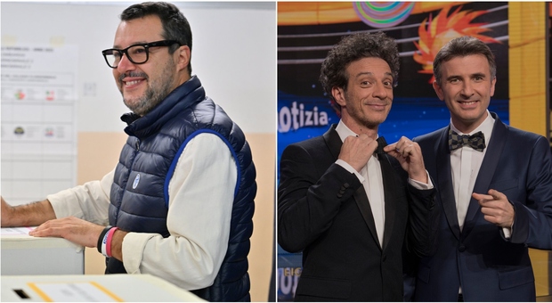 Salvini, Ficarra e Picone ironizzano: «Sotto il 10%, grazie a te Matteo»