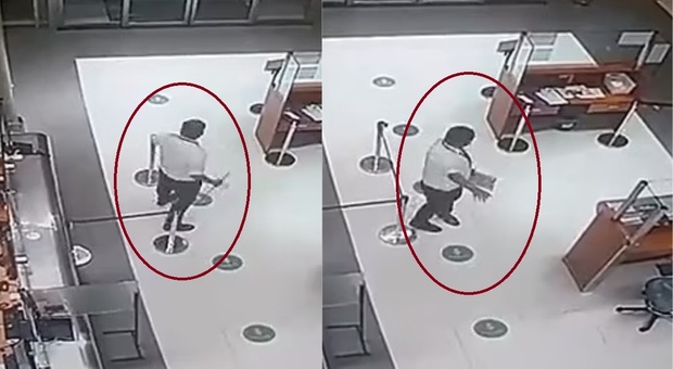 Guardia accoglie paziente fantasma in ospedale: il video delle telecamere di sicurezza. «Vicenda sotto inchiesta»