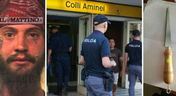 Napoli, armato di coltello semina il panico nella metropolitana di Napoli: una donna ferita nella maxi ressa
