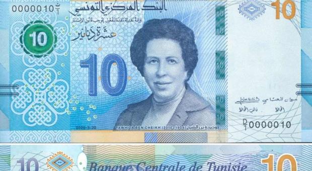 Rivoluzione nel mondo arabo, la prima volta di una donna su una banconota: è tunisina ed è medico.