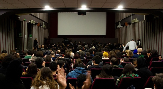 Il pubblico in sala al Cinema Academy Astra