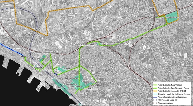 Napoli Est, pista ciclabile per collegare scuole, uffici e hub: progetto da 3 milioni e mezzo
