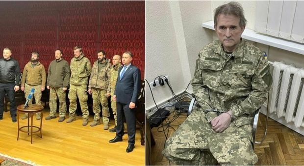 Comandanti del battaglione Azov liberati in uno scambio di prigionieri. «Ai russi l oligarca Medvedchuk»
