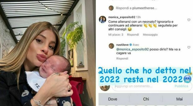 Chiara Nasti, attaccata dagli hater: «Ignori tuo figlio per allenarti». La risposta al veleno dell'influencer
