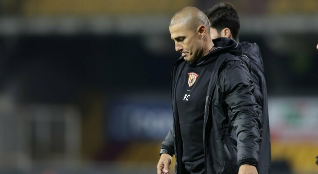 L'allenatore del Benevento Fabio Cannavaro