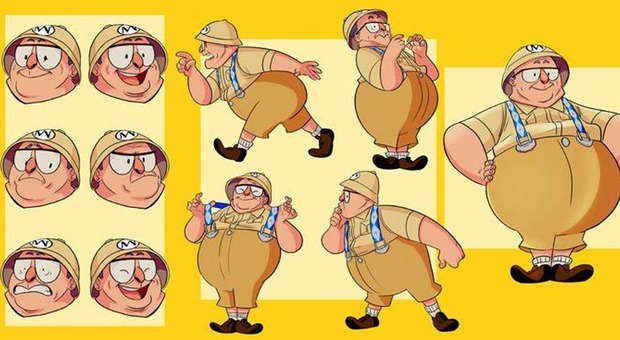 Luigi Necco in versione cartoon: protagonista del fumetto del Mann