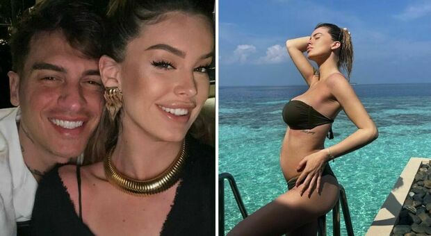 Sophie Codegoni in bikini, gli scatti col pancino alle Maldive infiammano i commenti: «Hot mommy»