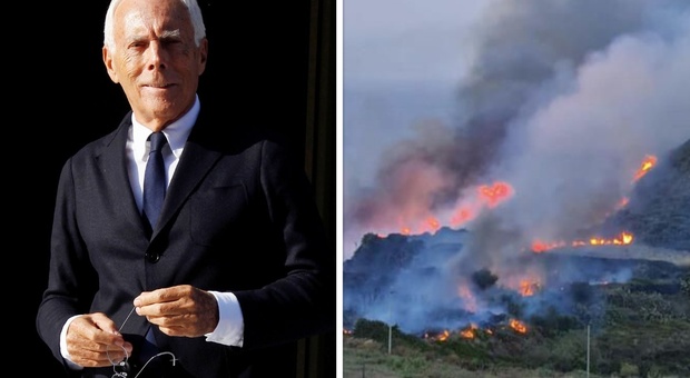 Giorgio Armani e la generosa donazione a Pantelleria dopo il maxi incendio sull'isola