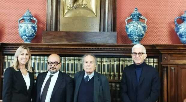 Sangiuliano in visita all'Istituto Treccani: «Fonte insostituibile di conoscenza»
