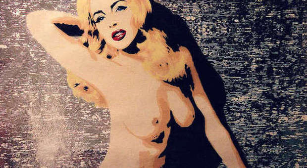 Lindsay Lohan ritratta nuda come Marilyn: ecco il ritratto alla Warhol