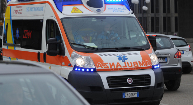 Un'ambulanza a Montesilvano
