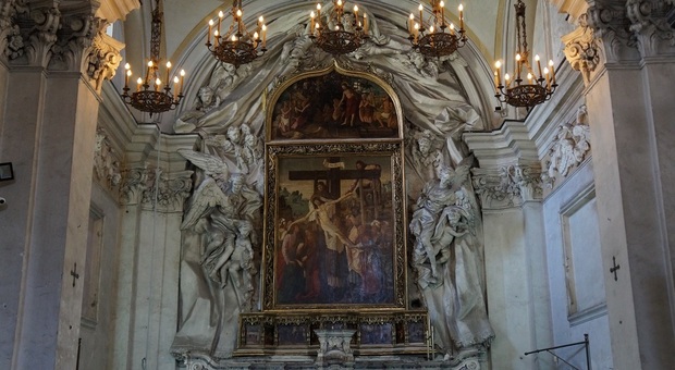 Napoli, torna a Forcella il retablo del '400: visita della chiesa con i giovani di Manallart