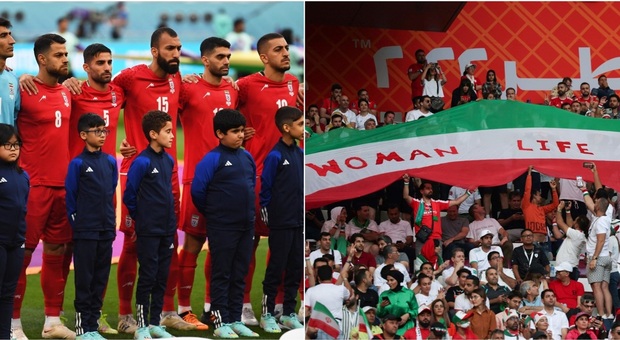 Iran non canta l'inno prima della partita contro l'Inghilterra. I tifosi li insultano dagli spalti