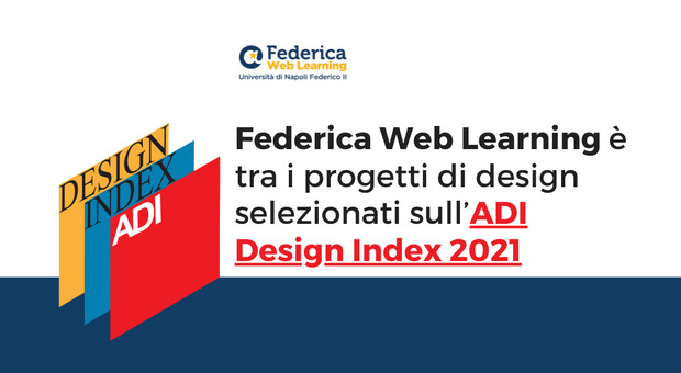 Università, Federica Web Learning selezionata per l’Adi Design Index