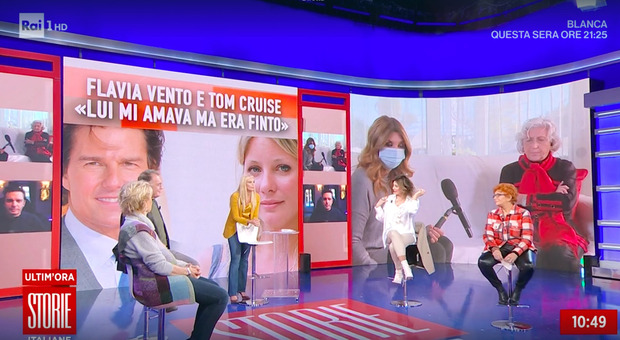 Flavia Vento e la chat con il finto Tom Cruise, Alba Parietti a Storie Italiane: «Mi ha detto 'Tu credevi di stare con Lambert'»