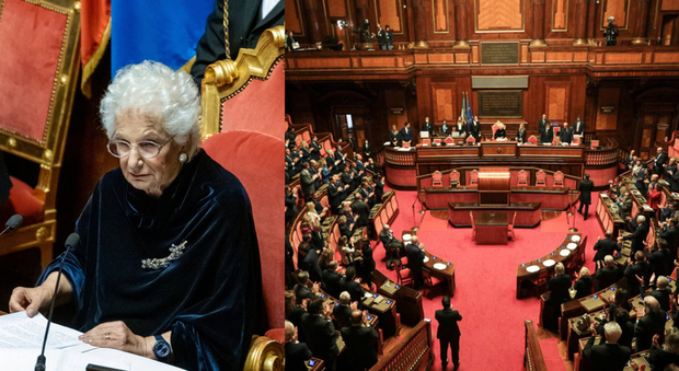 Senato, Liliana Segre: «Un'emozione essere qui a 100 anni dalla marcia su Roma»
