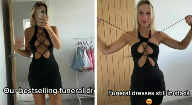 L'abito da funerale scandalizza TikTok: «Ditemi che sta scherzando». Ecco com'è fatto