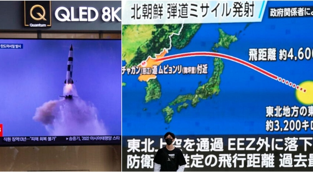 Corea del Nord, Kim Jong-Un lancia tre missili nel mar del Giappone: «Mai così vicini alla Corea del Sud. Seul risponde