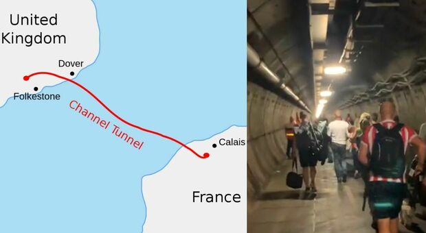 Treno bloccato sotto la Manica, la marcia dei passeggeri (terrorizzati) nell'Eurotunnel