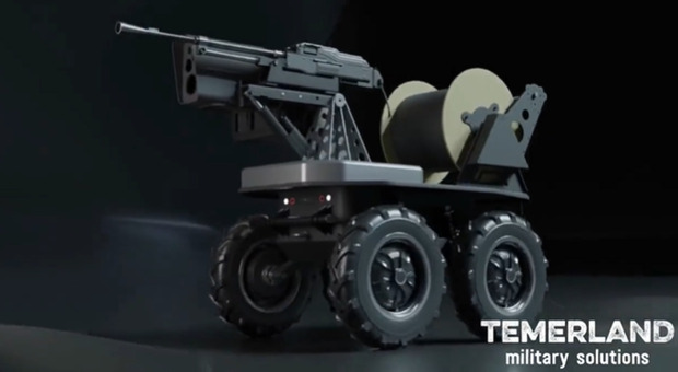 Robot da combattimento "Gnomo" in campo per l'Ucraina: sono grandi quanto un microonde e armati di mitra