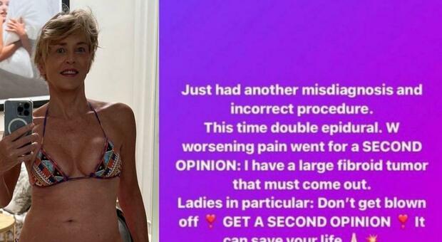 Sharon Stone scopre un «grosso tumore fibroide», il suo annuncio social: «Da rimuovere subito»