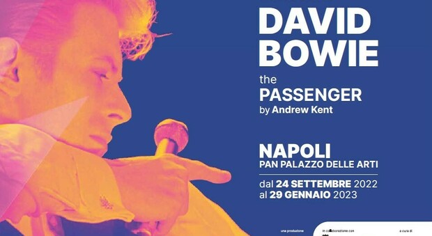 Napoli, Palazzo delle Arti: inaugurata la mostra «David Bowie: the passenger. By Andrew Kent»