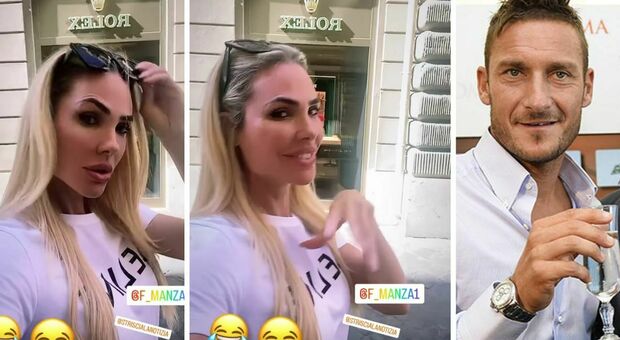 Ilary Blasi risponde alle accuse: selfie di fronte al negozio Rolex e tagga l'ex Francesco Totti