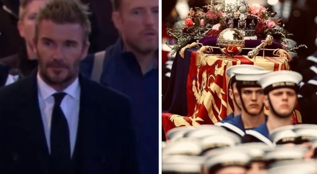 David Beckham e le parole di commiato a Elisabetta nel giorno dei funerali: «La nostra regina è a casa»