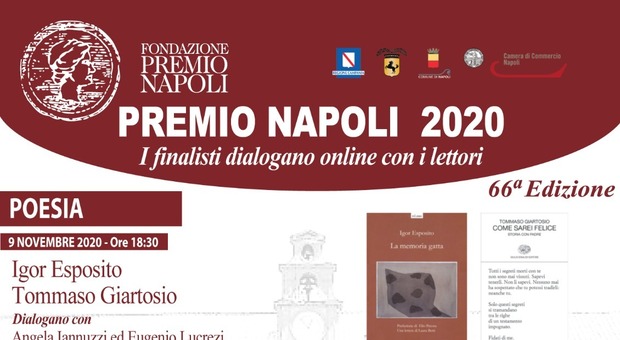 Premio Napoli 2020, gli incontri con i finalisti in diretta Facebook