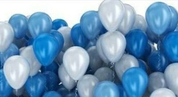 Palloncini blu per sensibilizzare sul disturbo dello spettro autistico