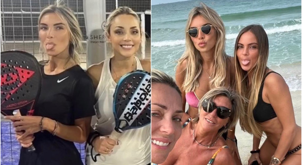 Noemi Bocchi e la nuova vita da wag con Totti, padel e mare in Arabia con le altre mogli degli ex calciatori FOTO