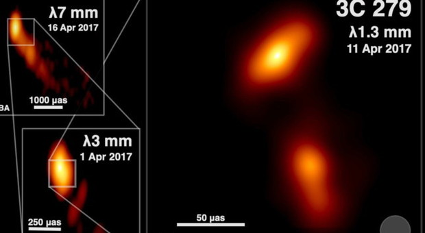 Spazio, fotografato un getto di plasma emesso dal buco nero al centro di una galassia: storica scoperta made in Napoli