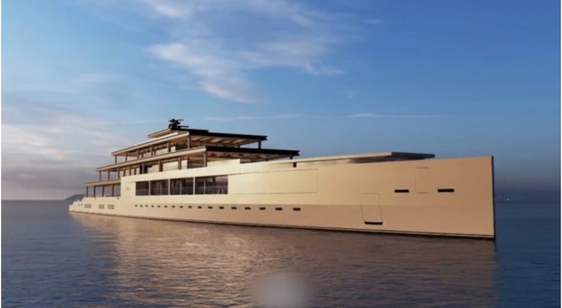 Super yacht da 130 metri, il nuovo Poetry consente di fare un tuffo nell'oceano dalla piscina sul mare