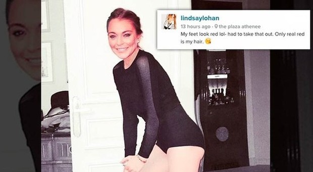 Lindsay Lohan e il ritocchino su Instagram: il lato B è deformato