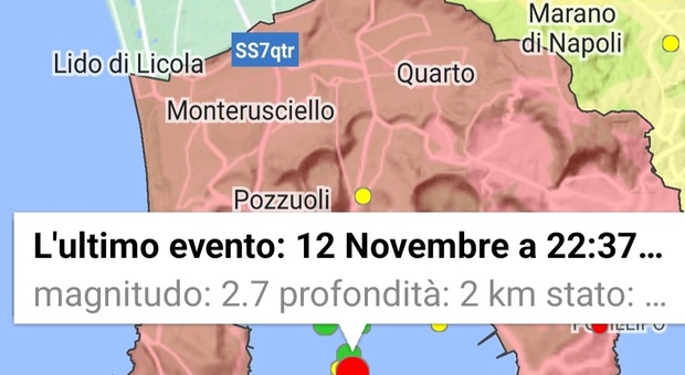 Pozzuoli, scossa di terremoto con epicentro a mare, avvertita dalla popolazione.