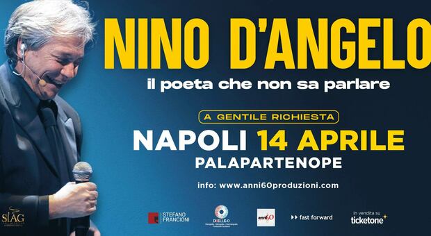Nino D'Angelo torna in tour: «Il Poeta che non sa parlare» al Palapartenope il 14 aprile 2023