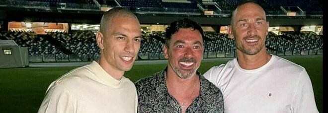 Napoli, reunion azzurra con Lavezzi, Cannavaro e Inler