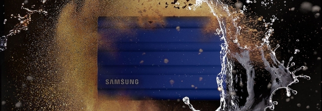 T7 Shield, la memoria esterna di Samsung grande come carta di credito