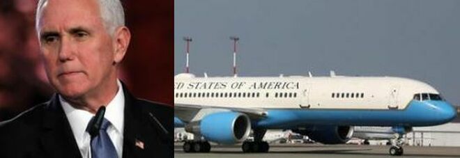 Paura sull'Air Force Two, atterraggio d'emergenza per l'aereo del vicepresidente Usa