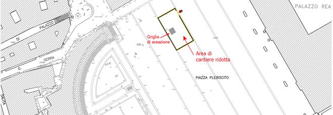 Napoli: Linea 6, si riduce il cantiere in piazza del Plebiscito