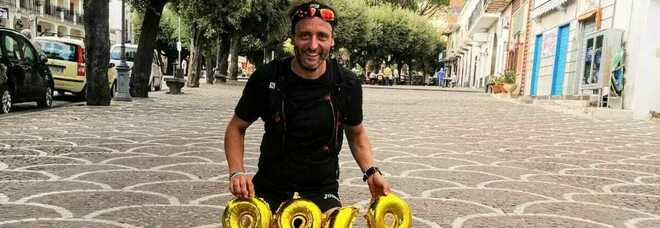 Everesting Run, Tommaso Palo da Roccarainola completa l'impresa superando 8.900 metri di dislivello