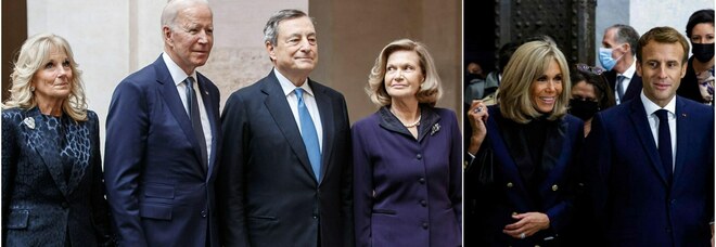 G20 a Roma, le First Lady: Jill, Brigitte, Serenella e la diplomazia del tè