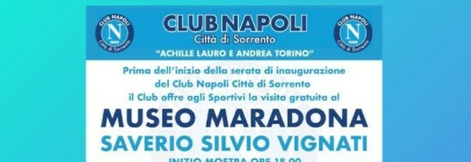 Club Napoli Città di Sorrento dedicato a Lauro e Torino