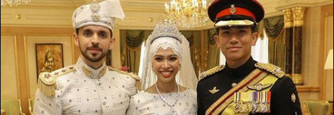 La figlia del Sultano del Brunei sposa l'impiegato: tremila invitati e un abito di diamanti