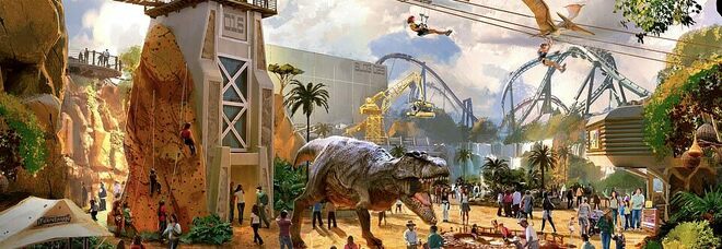 Dinosauri, arriva un'area dedicata nel parco divertimenti London Resort