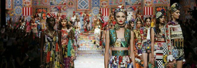 Dolce&Gabbana patchwork a Milano: la collezione-riciclo alla Fashion Week