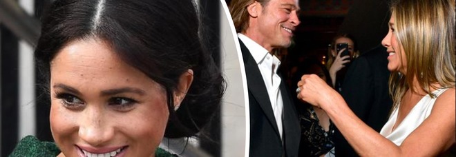 Meghan Markle sogna Brad Pitt per il ritorno sul set, ma Jennifer Aniston blocca i suoi piani: «Voleva sposarlo, ma ha incontrato Harry»